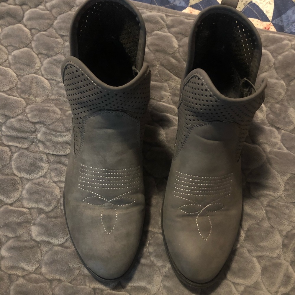 Dark Grey Short Booties